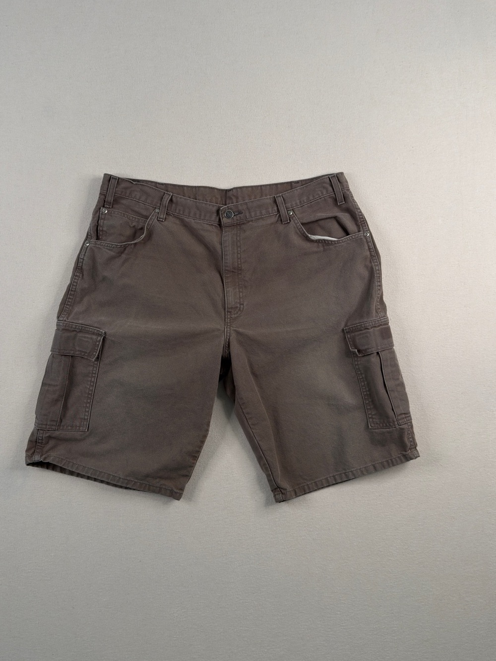 Dickies Brown Cargo Utility Shorts Workwear Carpenter Relaxed Fit Size 40